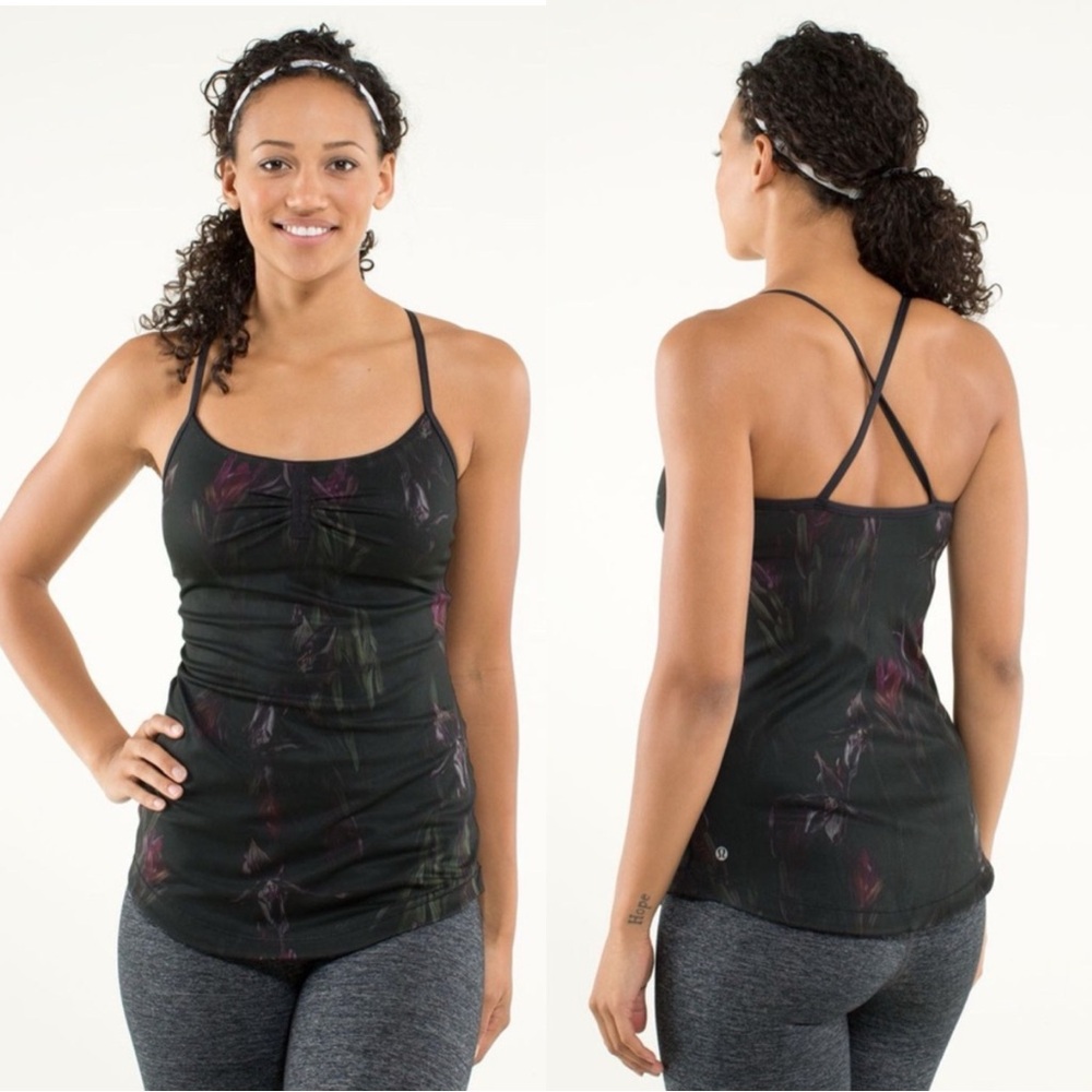 lululemon athletica Black and Purple Tank Top